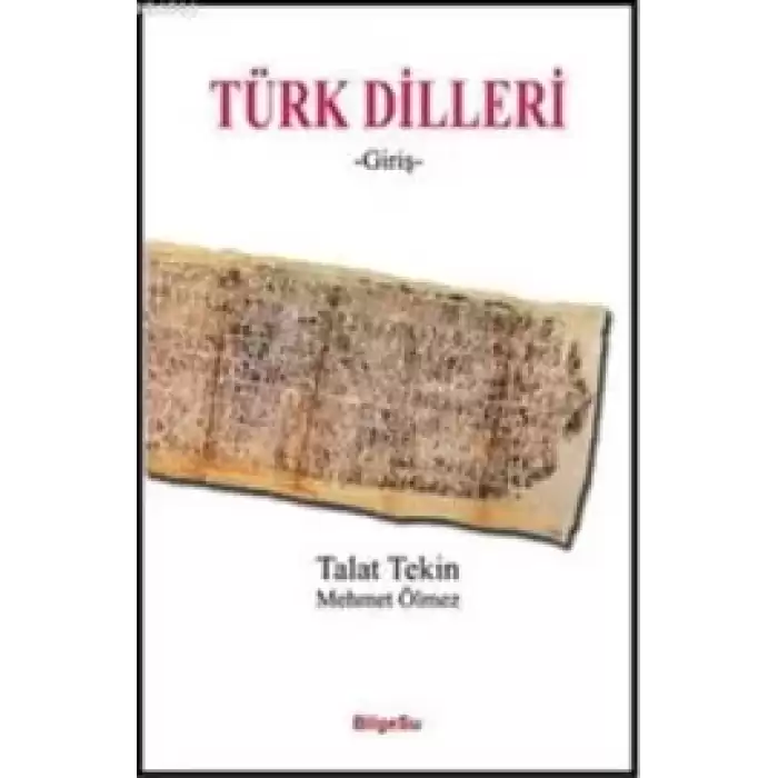 Türk Dilleri Giriş