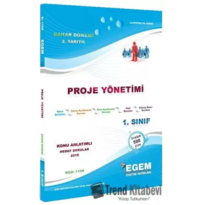 1. Sınıf 2. Yarıyıl Konu Anlatımlı Hedef Sorular Proje Yönetimi - Kod 1159