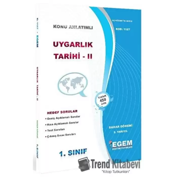 1. Sınıf 2. Yarıyıl Konu Anlatımlı Uygarlık Tarihi 2 - Kod 1167