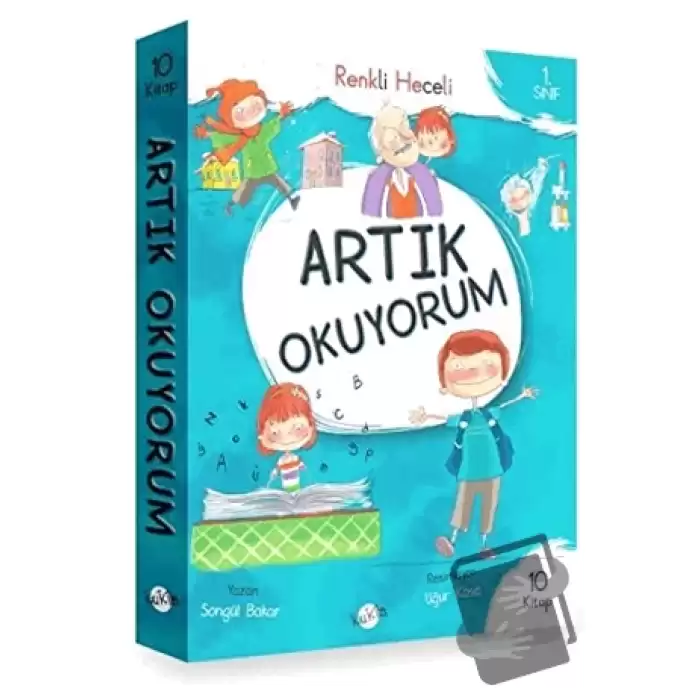 1. Sınıf - Artık Okuyorum 10 Kitap (Renkli Heceli)