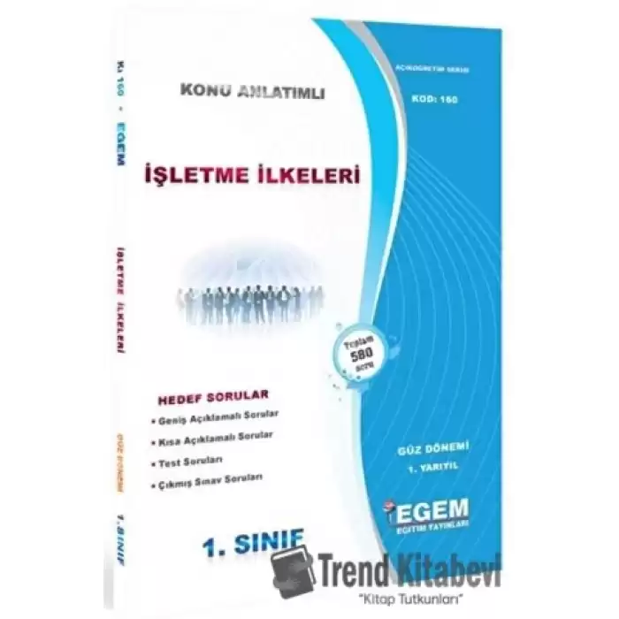 1. Sınıf İşletme İlkeleri Konu Anlatımlı Soru Bankası - Kod 160