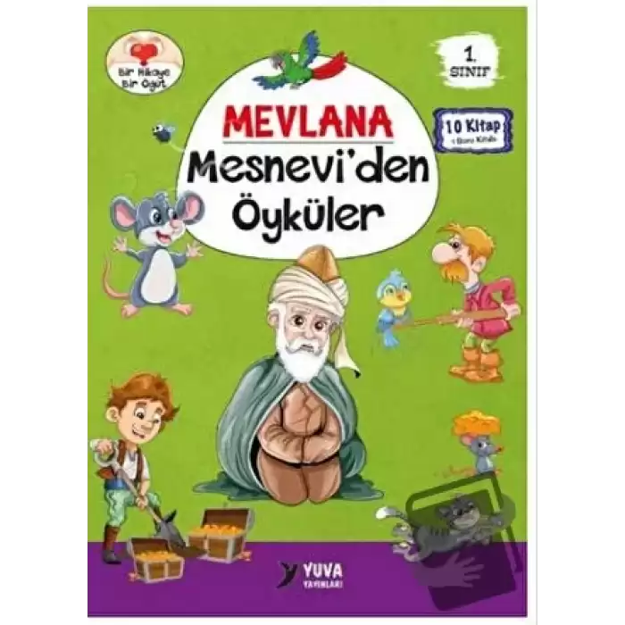 1. Sınıf Mevlana Mesneviden Öyküler (10 Kitaplık Set)