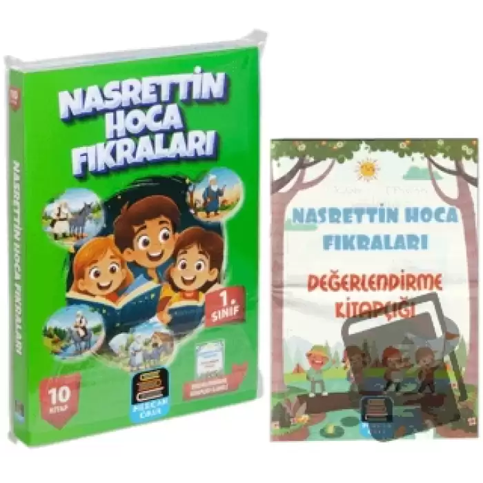 1. Sınıf Okuma Seti Nasrettin Hoca Fıkraları 10 Kitap + Değerlendirme Kitapçığı İlaveli