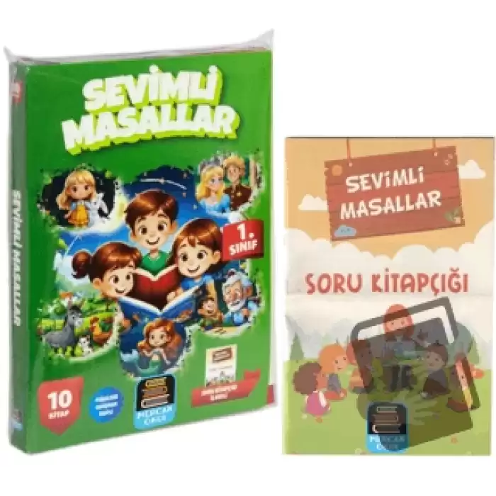 1. Sınıf Okuma Seti Sevimli Masallar 10 Kitap + Soru Kitapçığı İlaveli