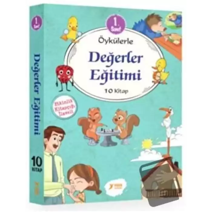 1. Sınıf Öykülerle Değerler Eğitimi Seti (10 Kitap Takım)