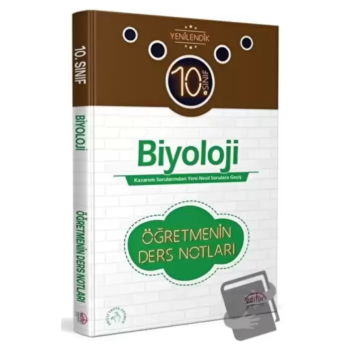 10. Sınıf Biyoloji Öğretmenin Ders Notları