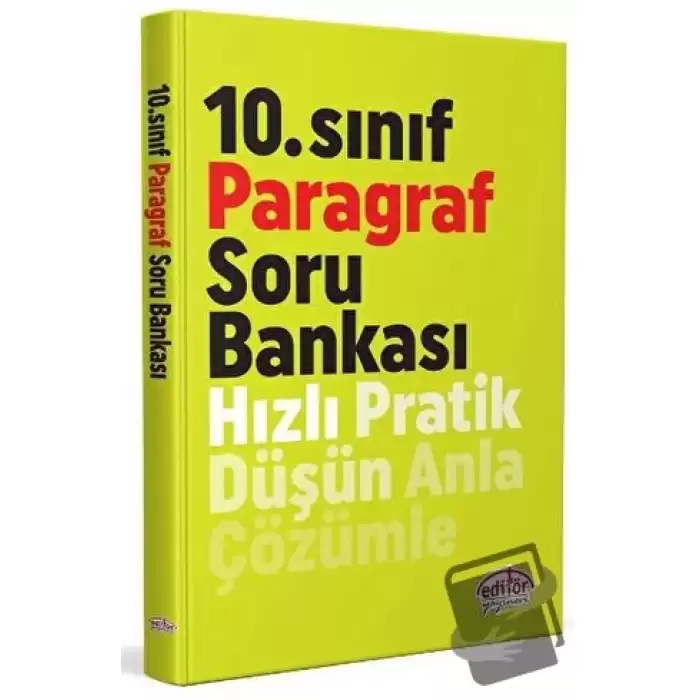 10. Sınıf Paragraf Soru Bankası