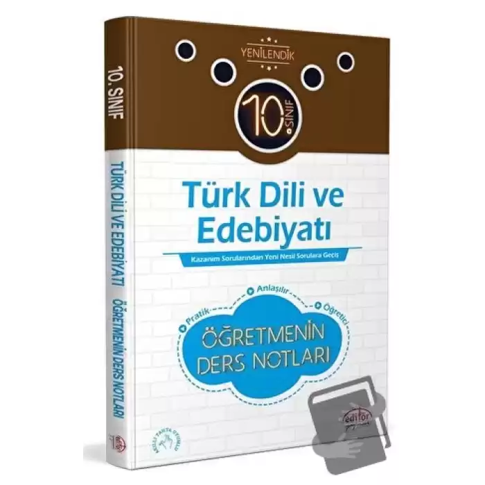 10. Sınıf Türk Dili ve Edebiyatı Öğretmenin Ders Notları