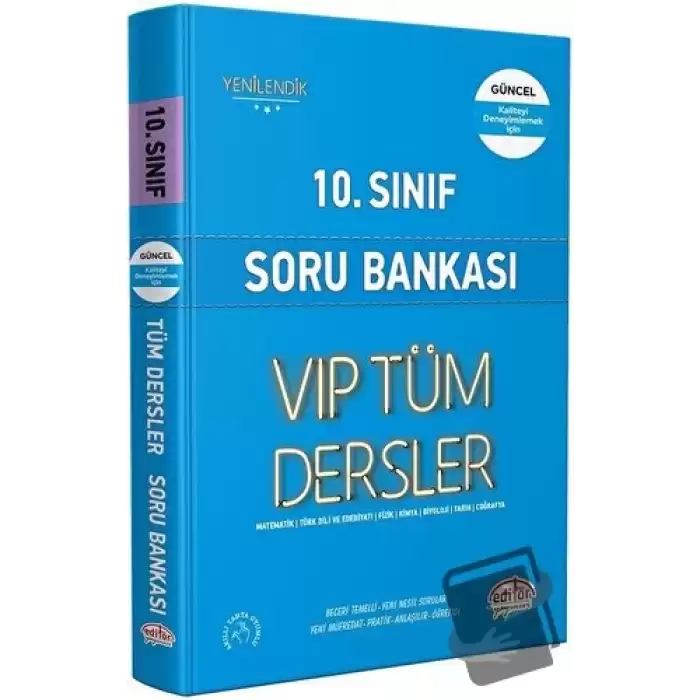 10. Sınıf VIP Tüm Dersler Soru Bankası Mavi Kitap