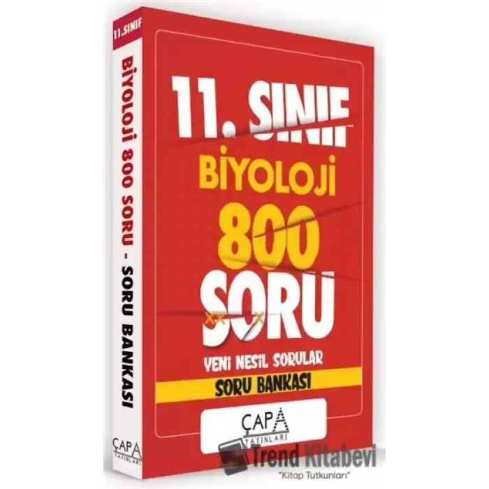 11. Sınıf Biyoloji 800 Soru Yeni Nesil Sorular - Soru Bankası