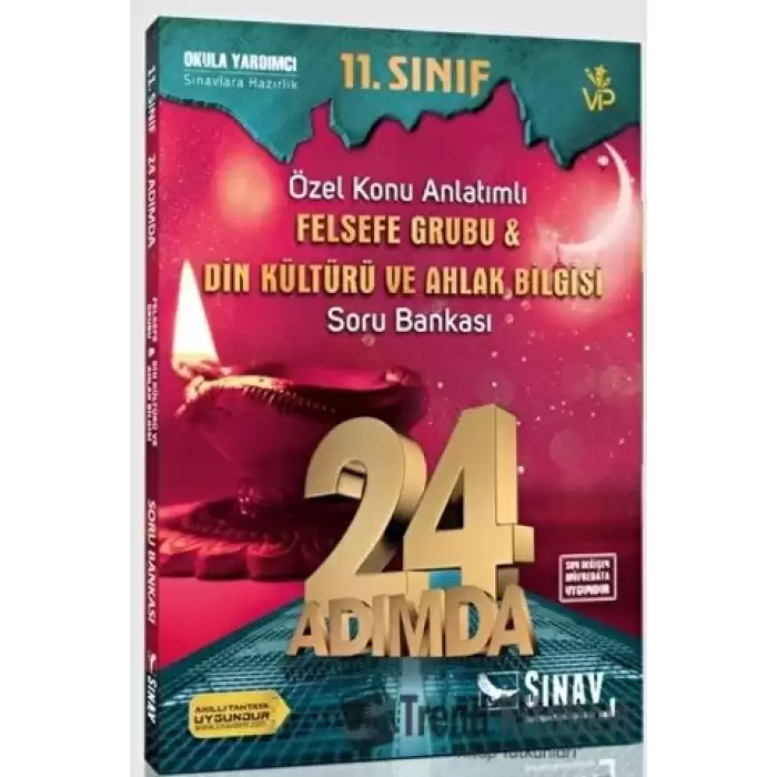 11. Sınıf Felsefe Grubu Din Kültürü ve Ahlak Bilgisi 24 Adımda Özel Konu Anlatımlı Soru Bankası