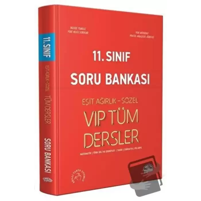 11. Sınıf Tüm Dersler Eşit Ağırlık - Sözel Soru Bankası Kırmızı Kitap