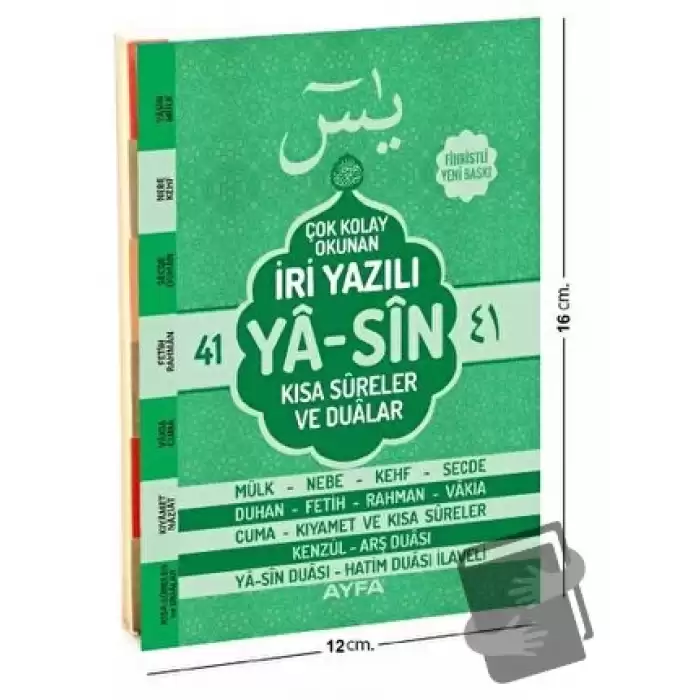 140 İri Yazılı Arapça Yasin - Çanta Boy