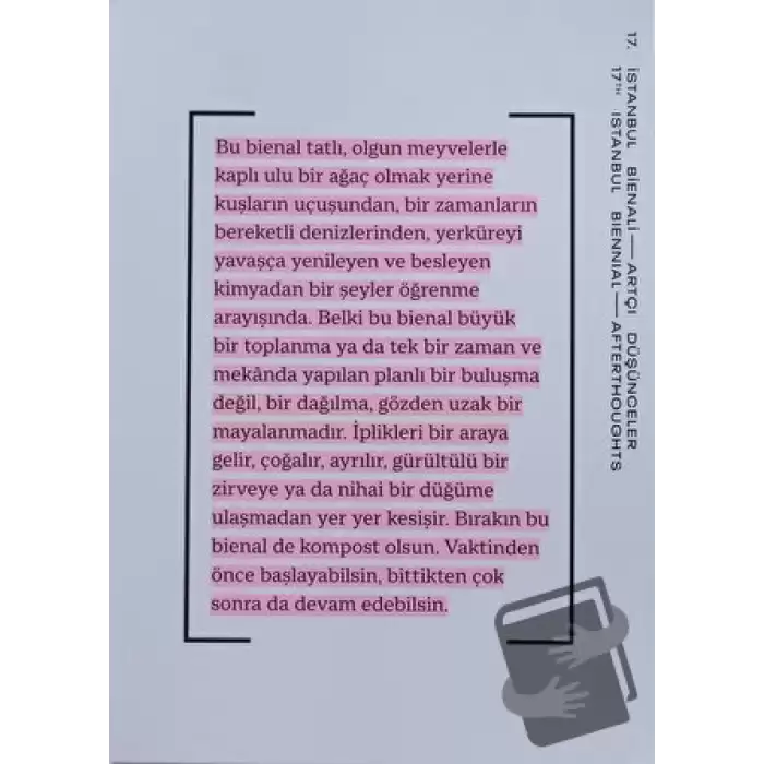 17. İstanbul Bienali - Artçı Düşünceler (Katalog)