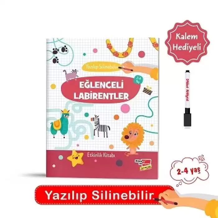 2-4 Yaş Yaz - Sil Eğlenceli Labirentler