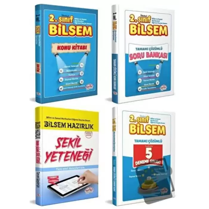 2. Sınıf Bilsem Hazırlık Kitapları 4 Kitap Set