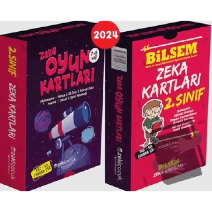 2. sınıf Bilsem Zeka Kartları / 7-8 Yaş Zeka Oyun Kartları