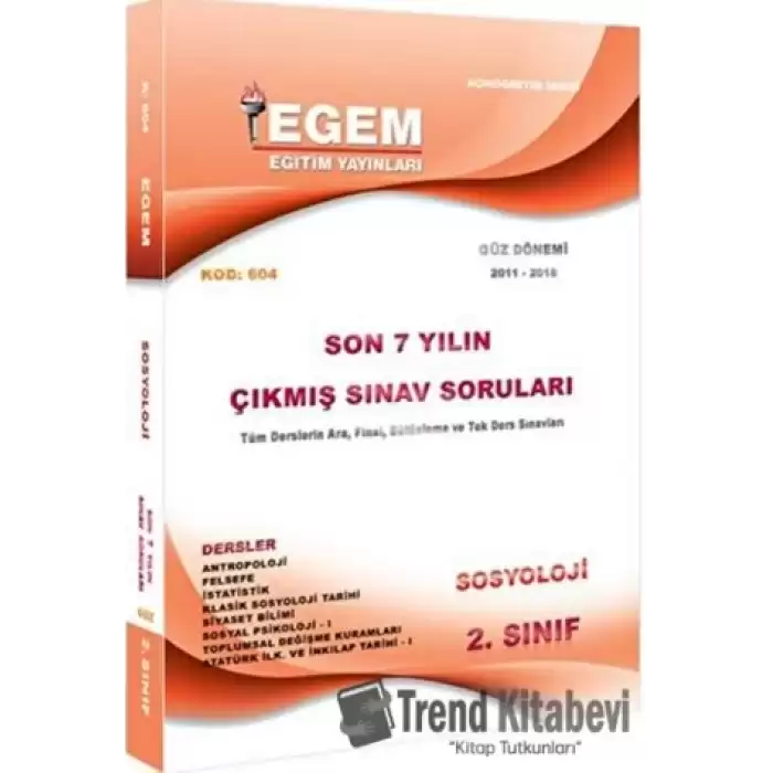 2. Sınıf Sosyoloji Çıkmış Sınav Soruları (2011-2018)