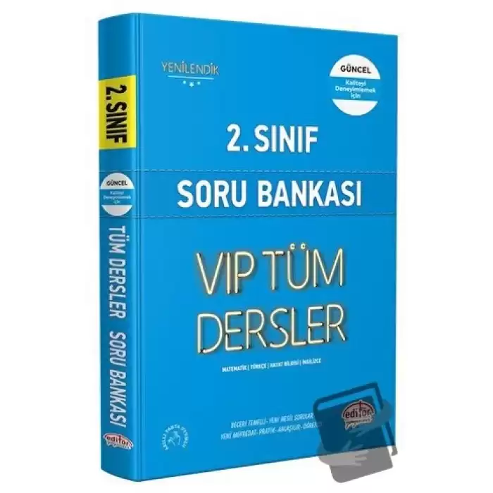 2. Sınıf VIP Tüm Dersler Soru Bankası Mavi Kitap