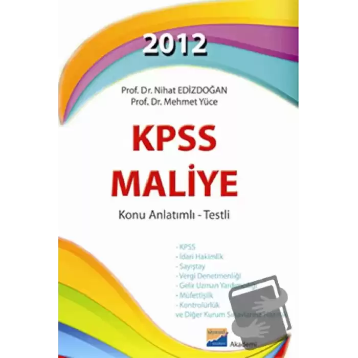 2012 KPSS Maliye Konu Anlatımlı - Testli