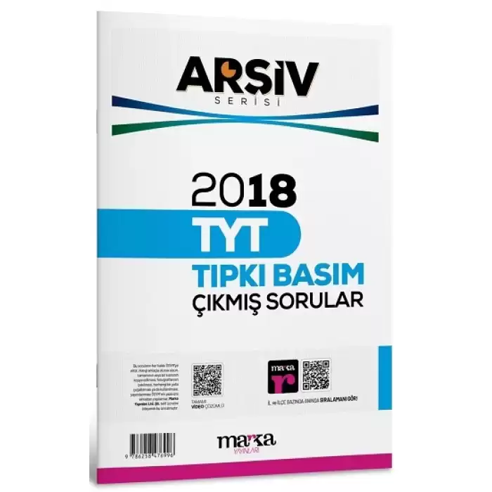 2018 TYT ARŞİV SERİSİ Tıpkı Basım Çıkmış Sorular Tamamı Video Çözümlü