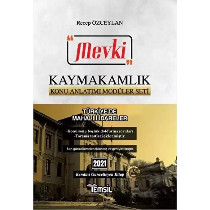 2021 Mevki Kaymakamlık Konu Anlatımı Modüler Seti - Türkiye’de Mahalli İdareler