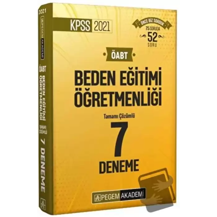 2021 ÖABT Beden Eğitimi Öğretmenliği Tamamı Çözümlü 7 Deneme