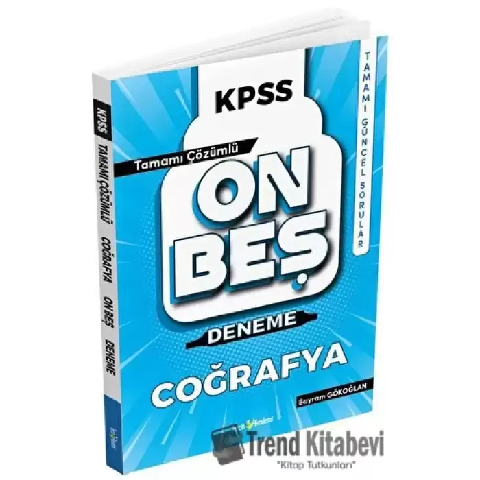 2022 KPSS Coğrafya 15 Deneme