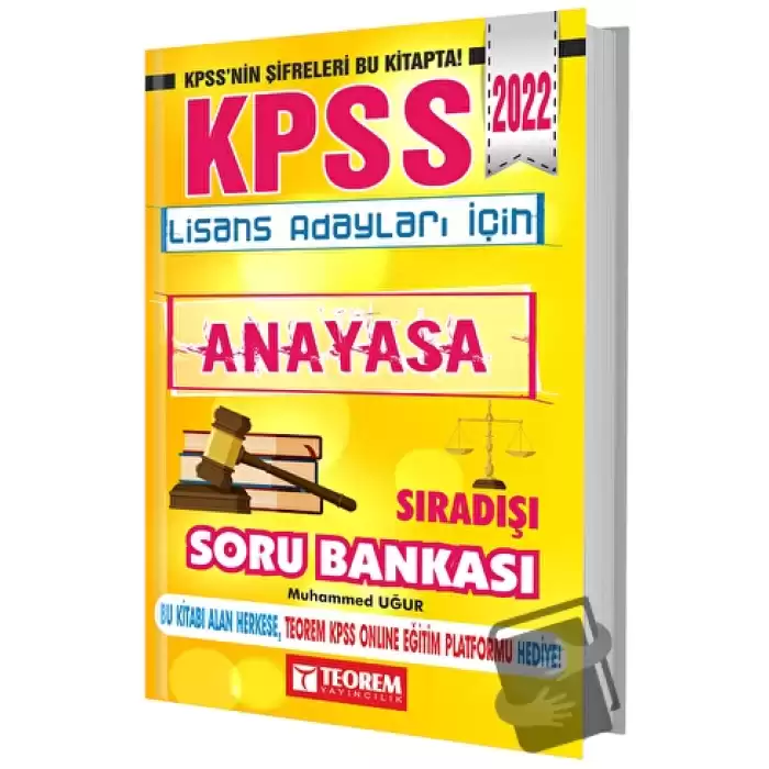 2022 KPSS Lisans Adayları İçin Sıra Dışı Anayasa Soru Bankası