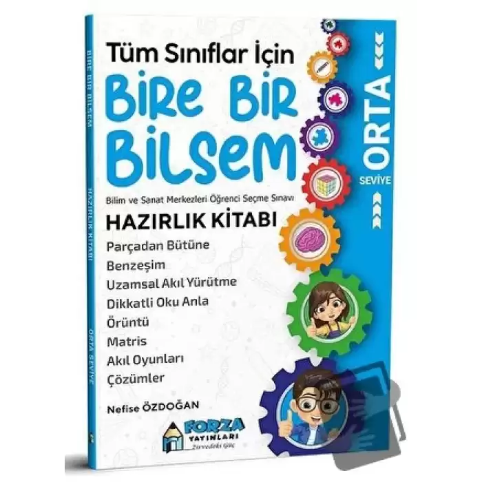 2022 Tüm Sınıflar İçin Bire Bir Bilsem Orta Seviye Hazırlık Kitabı