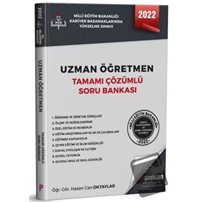 2022 Uzman Öğretmen Tamamı Çözümlü Soru Bankası