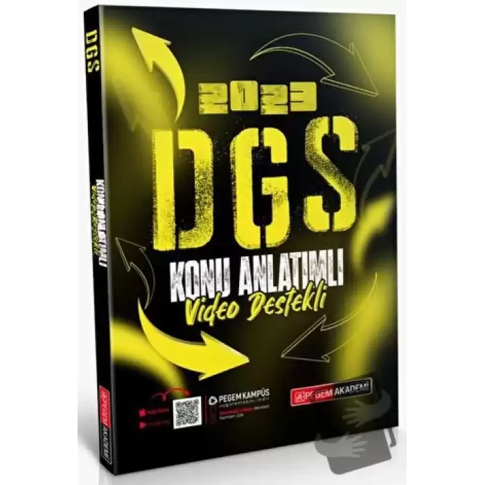 2023 DGS Video Destekli Konu Anlatımlı