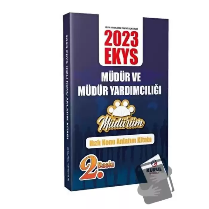 2023 EKYS Müdürüm Serisi Müdür ve Müdür Yardımcılığı Hızlı Konu Anlatım Kitabı