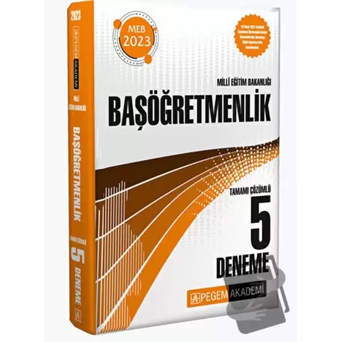 2023 Milli Eğitim Bakanlığı Başöğretmenlik 5 Deneme