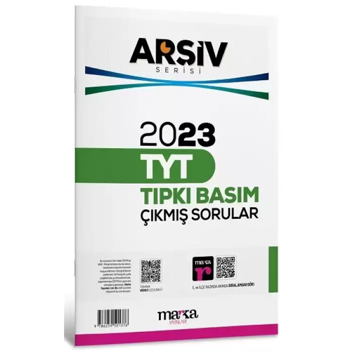 2023 TYT ARŞİV SERİSİ Tıpkı Basım Çıkmış Sorular Tamamı Video Çözümlü