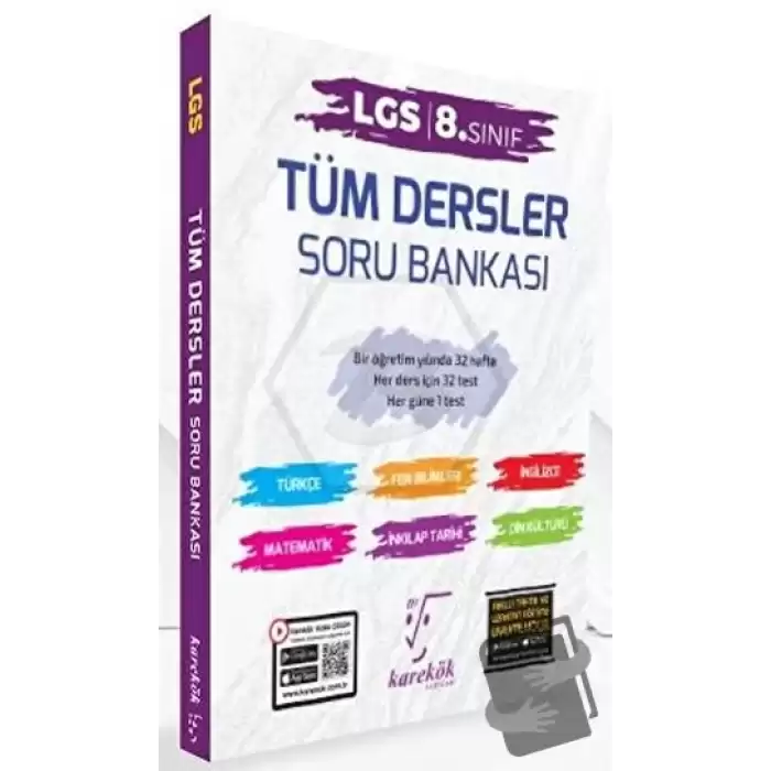 2024 8. Sınıf LGS Tüm Dersler Soru Bankası