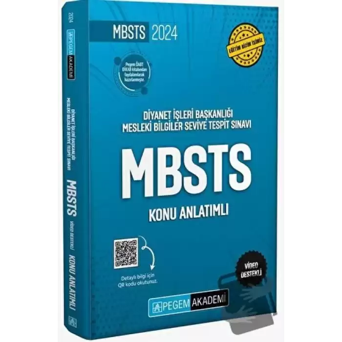 2024 Diyanet İşleri Başkanlığı Mesleki Bilgiler Seviye Tespit Sınavı MBSTS Konu Anlatımlı