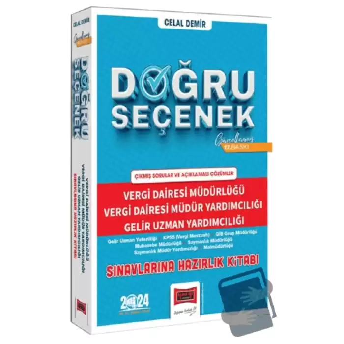 2024 (Doğru Seçenek) Vergi Dairesi Müdürlüğü, Vergi Dairesi Müdür Yardımcılığı, Gelir Uzman Yardımcılığı