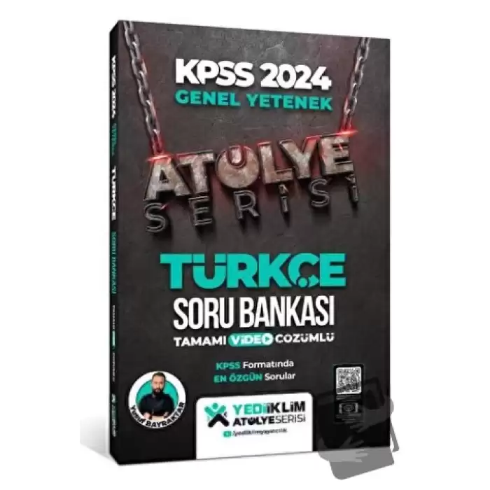 2024 KPSS Atölye Serisi Türkçe Tamamı Video Çözümlü Soru Bankası