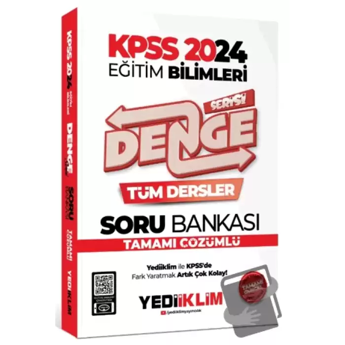 2024 KPSS Eğitim Bilimleri Denge Serisi Tamamı Çözümlü Tüm Dersler Soru Bankası