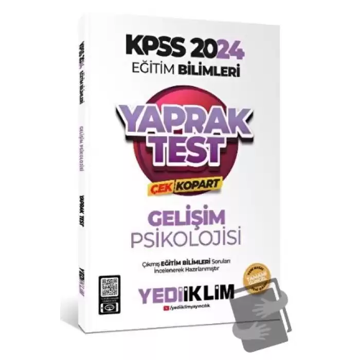 2024 KPSS Eğitim Bilimleri Gelişim Psikolojisi Çek Kopart Yaprak Test