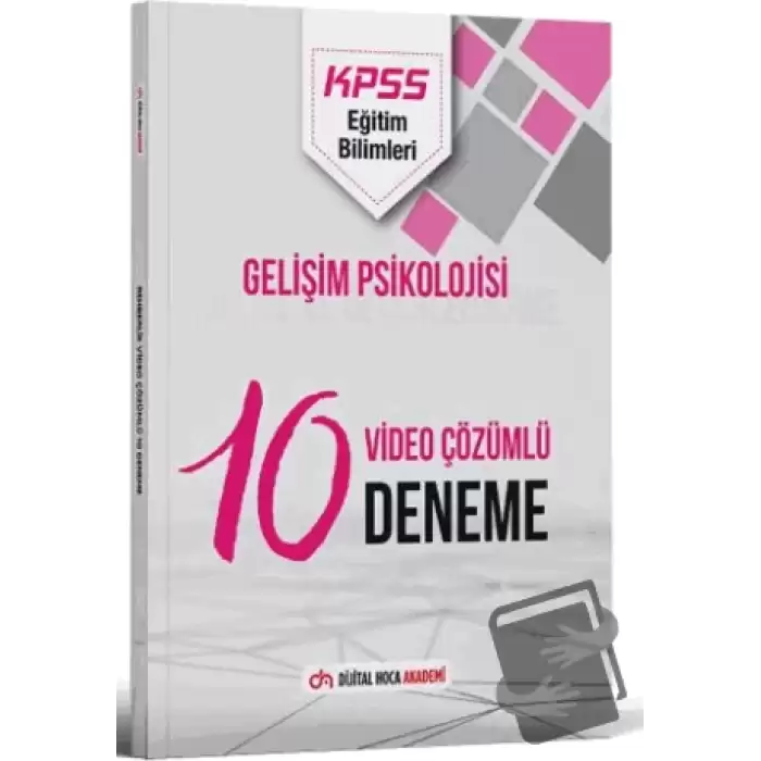 2024 KPSS Eğitim Bilimleri Gelişim Psikolojisi Video Çözümlü 10 Deneme