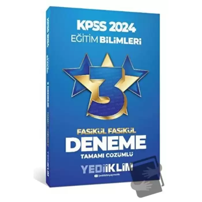 2024 KPSS Eğitim Bilimleri Tamamı Çözümlü 3 Yıldız Fasikül Deneme