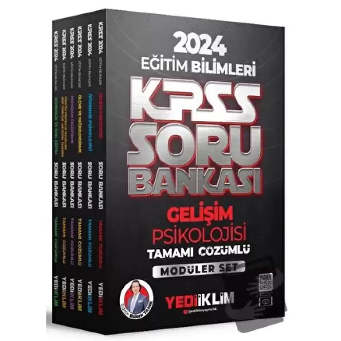 2024 KPSS Eğitim Bilimleri Tamamı Çözümlü Soru Bankası Modüler Set