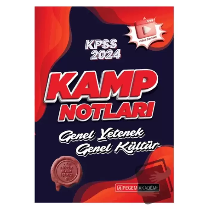 2024 KPSS Genel Yetenek Genel Kültür Kamp Notları