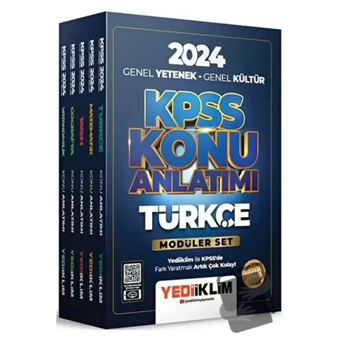 2024 KPSS Genel Yetenek Genel Kültür Konu Anlatımlı Modüler Set