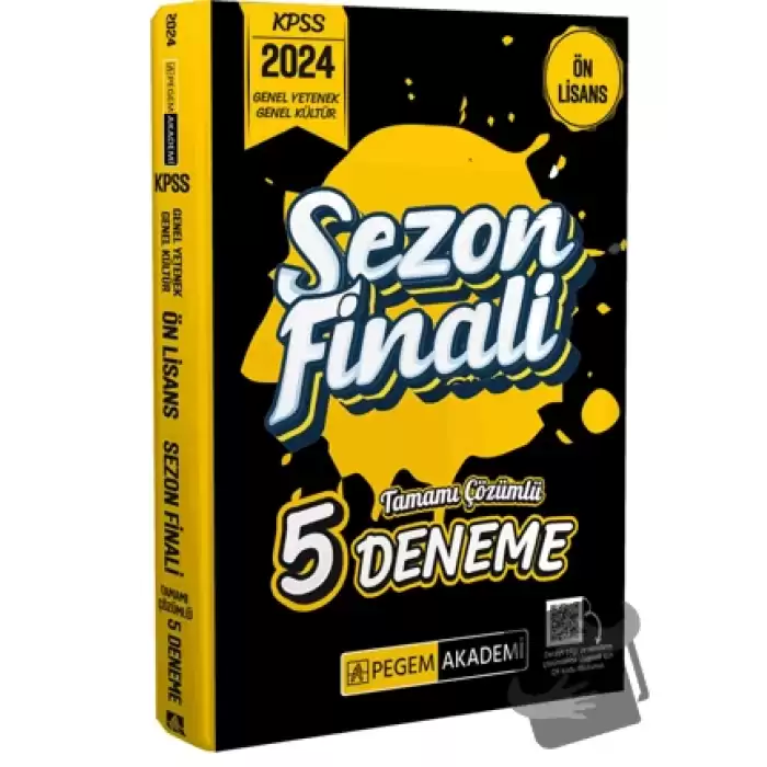 2024 KPSS Genel Yetenek Genel Kültür Ön Lisans Sezon Finali Tamamı Çözümlü 5 Deneme