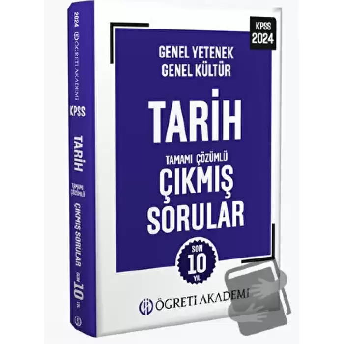 2024 KPSS Genel Yetenek Genel Kültür Tarih Tamamı Çözümlü Çıkmış Sorular( Roman Boy)