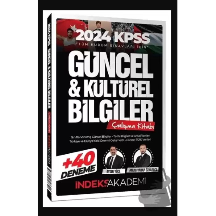 2024 KPSS Güncel ve Kültürel Bilgiler Çalışma Kitabı (40 Deneme İlaveli)