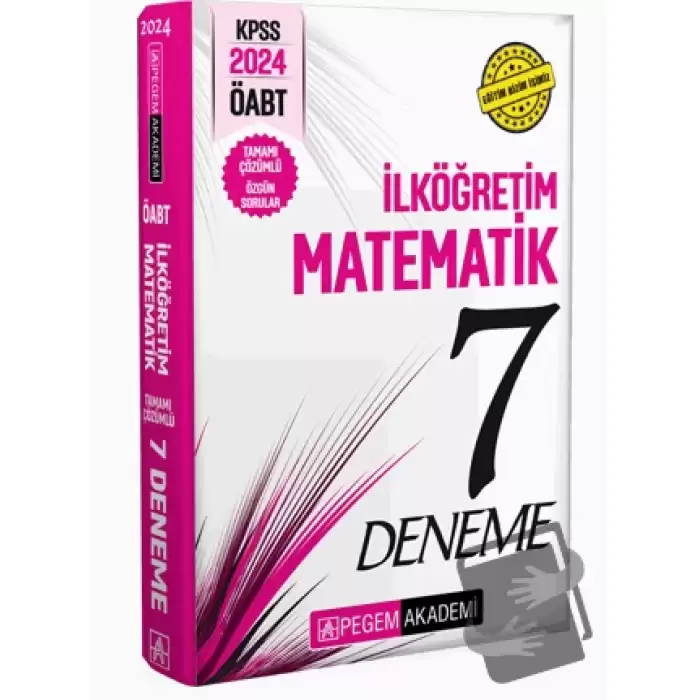 2024 KPSS ÖABT İlköğretim Matematik Öğretmenliği Tamamı Çözümlü 7 Deneme